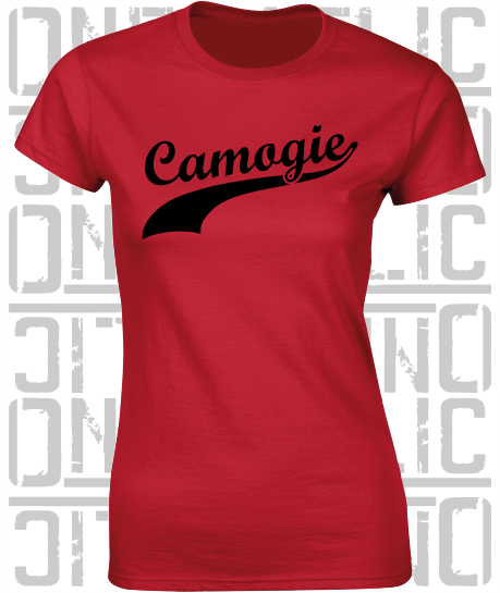 Camogie Swash T-Shirt - Ladies Skinny-Fit - Down