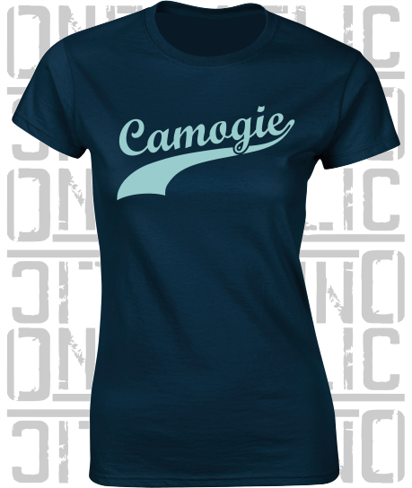 Camogie Swash T-Shirt - Ladies Skinny-Fit - Dublin