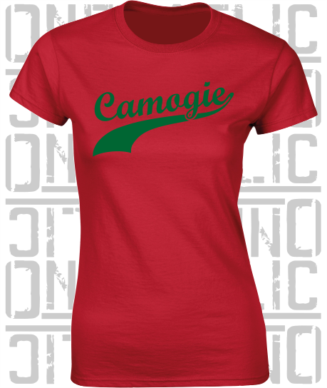 Camogie Swash T-Shirt - Ladies Skinny-Fit - Mayo