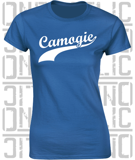 Camogie Swash T-Shirt - Ladies Skinny-Fit - Monaghan