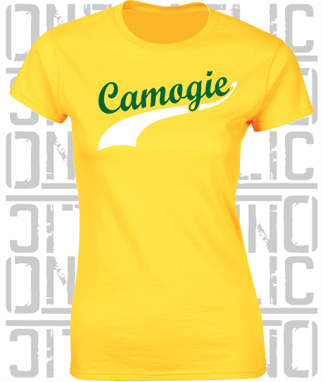 Camogie Swash T-Shirt - Ladies Skinny-Fit - Offaly