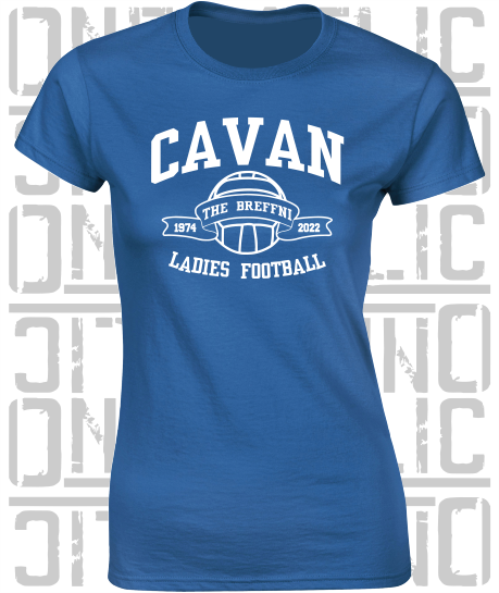 Ladies Football - Gaelic - Ladies Skinny-Fit T-Shirt - Cavan