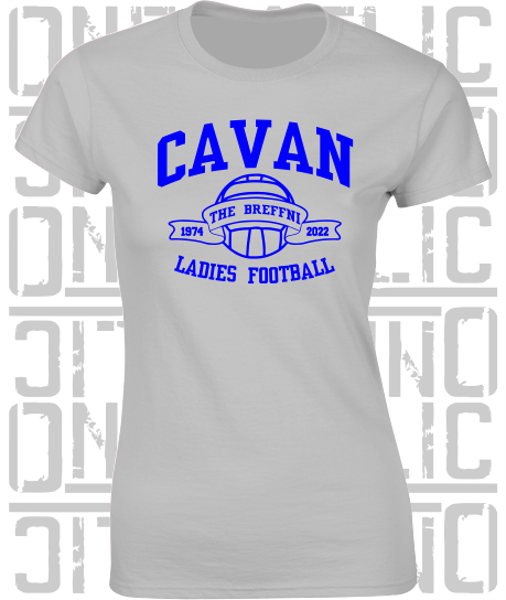 Ladies Gaelic Football T-Shirt - Ladies Skinny-Fit - All Counties Available