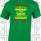 Chicks With Sticks, Camogie T-Shirt - Adult - Carlow
