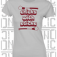 Chicks With Sticks, Camogie Ladies Skinny-Fit T-Shirt - Galway