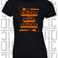 Chicks With Sticks, Camogie Ladies Skinny-Fit T-Shirt - Armagh