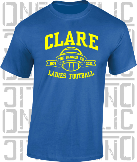 Ladies Football - Gaelic - T-Shirt Adult - Clare