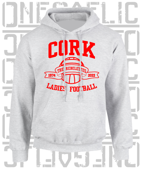 Ladies Gaelic Football Hoodie - Adult - All Counties Available