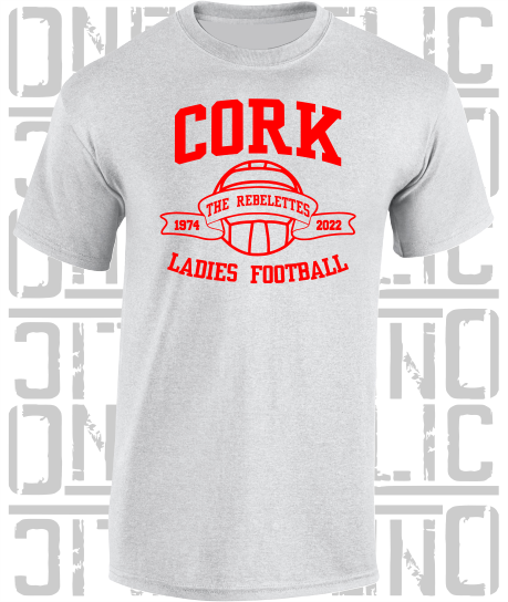 Ladies (Gaelic) Football T-Shirt  - Adult - All Counties Available