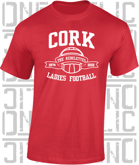 Ladies (Gaelic) Football T-Shirt  - Adult - All Counties Available