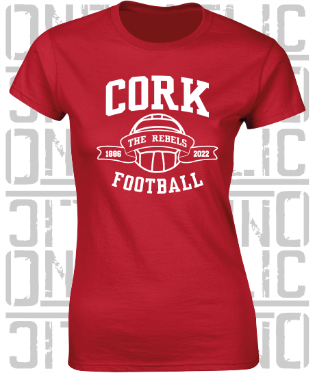 Football - Gaelic - Ladies Skinny-Fit T-Shirt - Cork