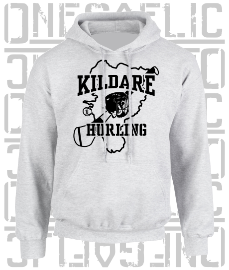 County Map Hurling Hoodie - Adult - All Counties Available