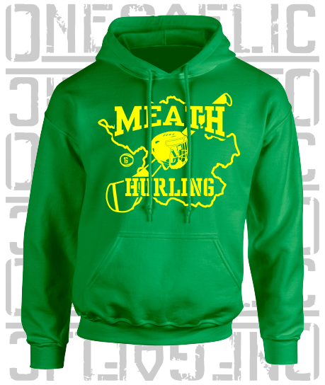 County Map Hurling Hoodie - Adult - All Counties Available