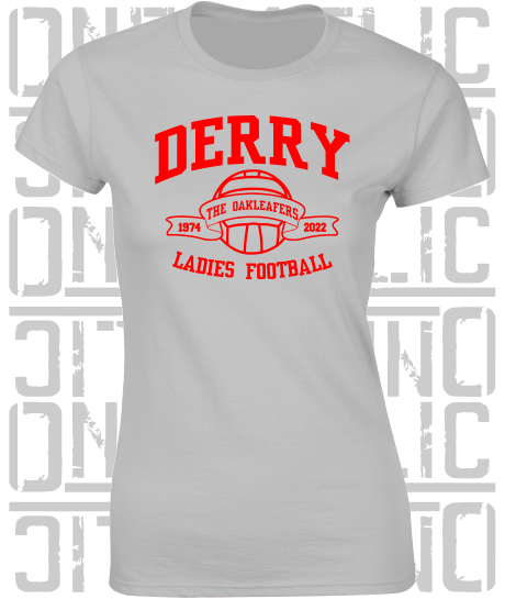 Ladies Gaelic Football T-Shirt - Ladies Skinny-Fit - All Counties Available