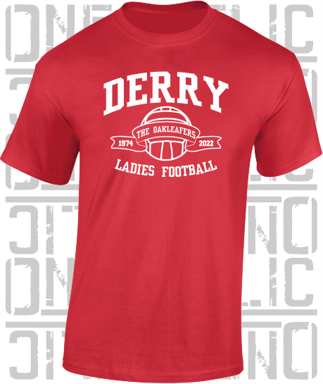 Ladies Football - Gaelic - T-Shirt Adult - Derry