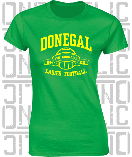 Ladies Gaelic Football T-Shirt - Ladies Skinny-Fit - All Counties Available