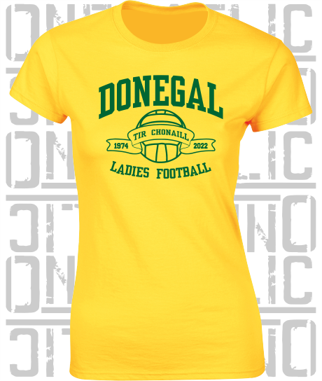 Ladies Gaelic Football T-Shirt - Ladies Skinny-Fit - All Counties Available