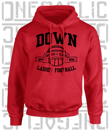 Ladies Gaelic Football Hoodie - Adult - All Counties Available