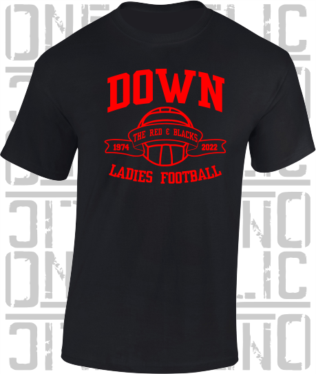 Ladies Football - Gaelic - T-Shirt Adult - Down