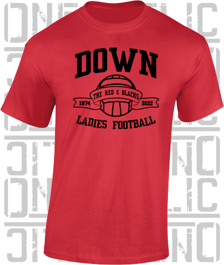 Ladies Football - Gaelic - T-Shirt Adult - Down