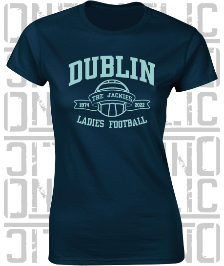 Ladies Gaelic Football T-Shirt - Ladies Skinny-Fit - All Counties Available