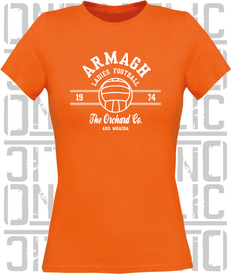 Ladies Gaelic Football LGF - Ladies Skinny-Fit T-Shirt - Armagh