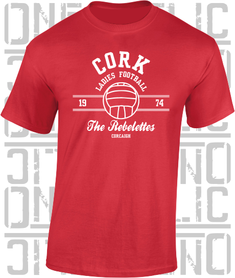 Ladies Gaelic Football LGF T-Shirt - Adult - Cork