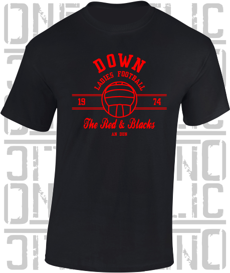 Ladies Gaelic Football LGF T-Shirt - Adult - Down