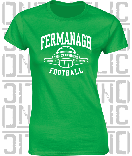 Football - Gaelic - Ladies Skinny-Fit T-Shirt - Fermanagh