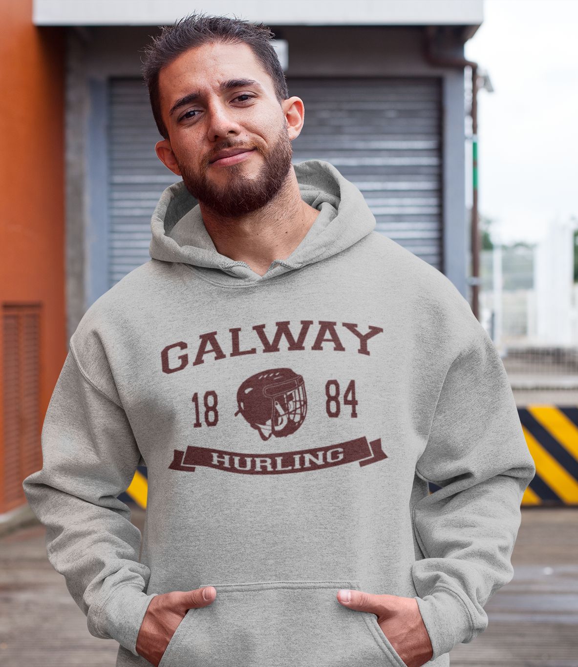 Hurling Helmet Design Hoodie - All Counties Available - Adult