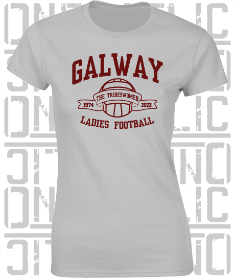 Ladies Gaelic Football T-Shirt - Ladies Skinny-Fit - All Counties Available