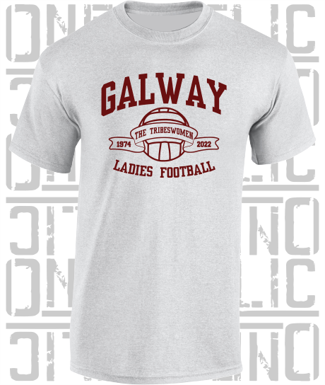 Ladies Football - Gaelic - T-Shirt Adult - Galway