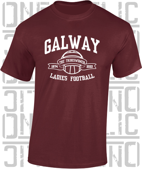 Ladies Football - Gaelic - T-Shirt Adult - Galway