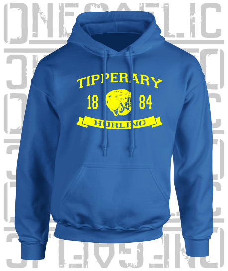 Hurling Helmet Design Hoodie - Adult - Tipperary