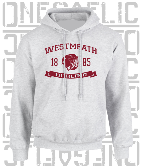 Hurling Helmet Design Hoodie - Adult - Westmeath