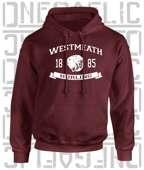 Hurling Helmet Design Hoodie - Adult - Westmeath