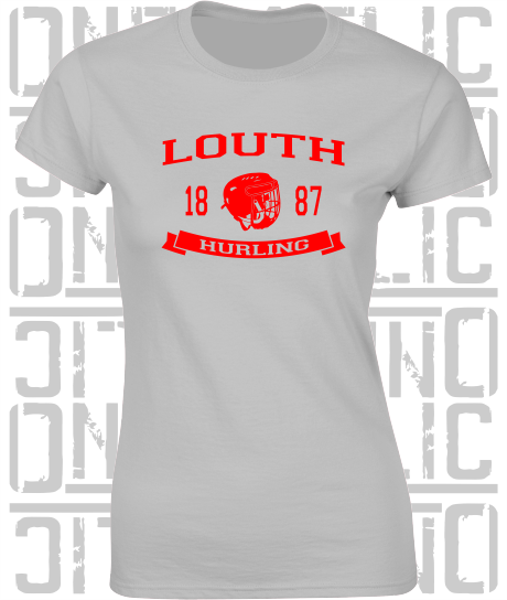 Hurling Helmet Design Ladies Skinny-Fit T-Shirt - All Counties Available