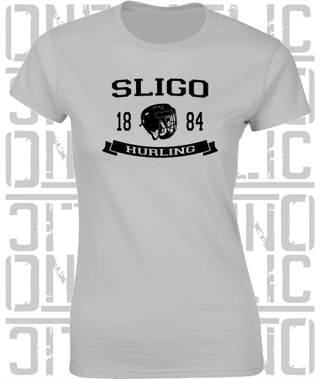 Hurling Helmet Design Ladies Skinny-Fit T-Shirt - All Counties Available