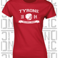Hurling Helmet Design - Ladies Skinny-Fit T-Shirt - Tyrone