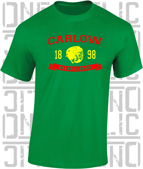 Hurling Helmet T-Shirt - Adult - Carlow