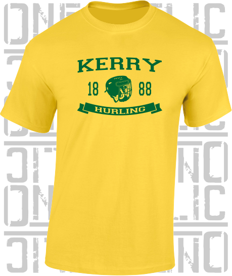 Hurling Helmet T-Shirt - Adult - Kerry