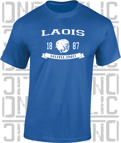 Hurling Helmet T-Shirt - Adult - Laois