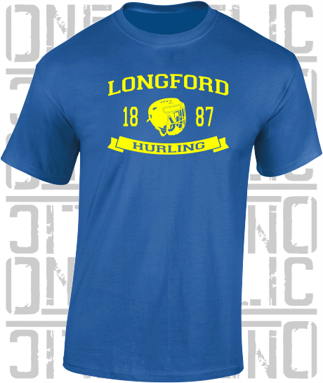 Hurling Helmet T-Shirt - Adult - Longford