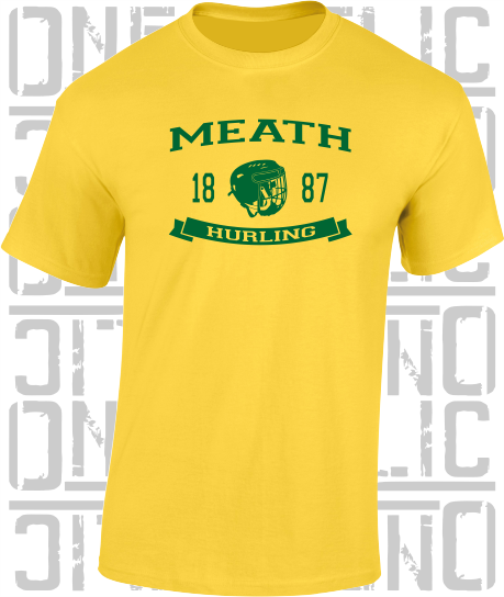 Hurling Helmet T-Shirt - Adult - Meath