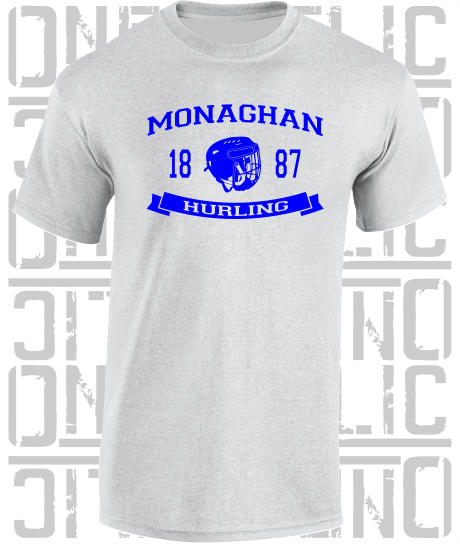 Hurling Helmet T-Shirt - Adult - Monaghan