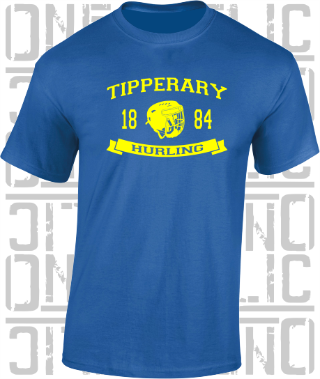 Hurling Helmet T-Shirt - Adult - Tipperary