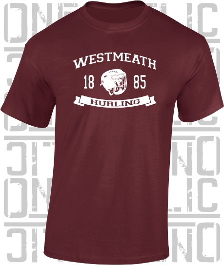 Hurling Helmet T-Shirt - Adult - Westmeath