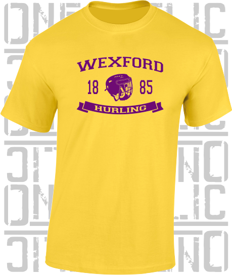 Hurling Helmet T-Shirt - Adult - Wexford