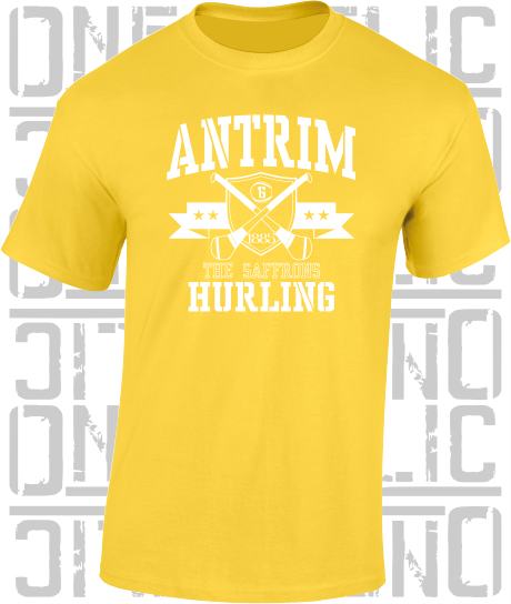 Crossed Hurls Hurling T-Shirt Adult