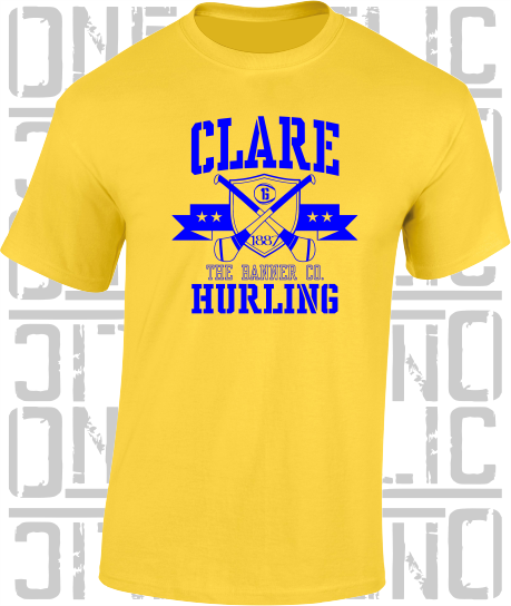 Crossed Hurls Hurling T-Shirt Adult